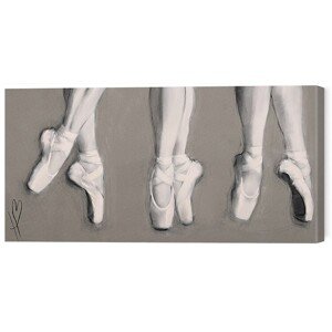 Obraz na plátně Loui Jover - Hazel Bowman - Dancing Feet, 2 - 60×30 cm