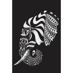Ilustrace Ornate Elephant II, Jay Stanley, 26.7 × 40 cm