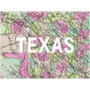 Mapa Texas Map - Historical & Vintage Maps, 40 × 30 cm