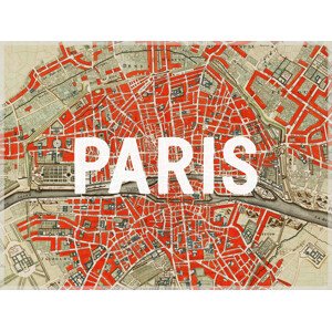 Mapa Paris Map - Historical & Vintage Maps, 40 × 30 cm