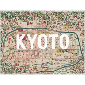 Mapa Kyoto Map - Historical & Vintage Maps, 40 × 30 cm