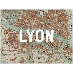 Mapa Lyon Map - Historical & Vintage Maps, 40 × 30 cm