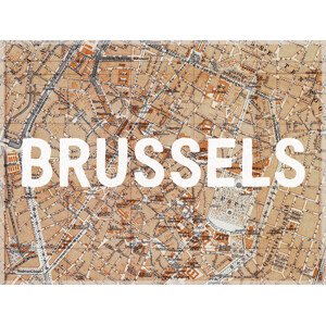 Mapa Brussels Map - Historical & Vintage Maps, 40 × 30 cm