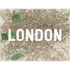 Mapa London Map - Historical & Vintage Maps, 40 × 30 cm