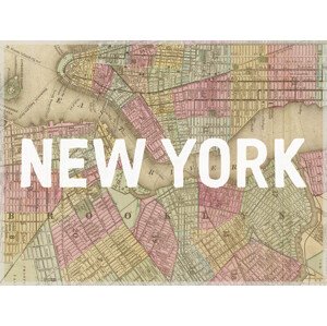 Mapa New York Map - Historical & Vintage Maps, 40 × 30 cm