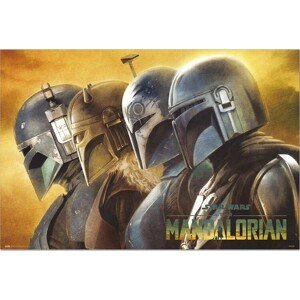 Plakát, Obraz - Star Wars: The Mandalorian - Mandalorians, 91.5 × 61 cm