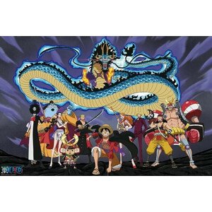Plakát, Obraz - One Piece - The Crew vs Kaido, 91.5 × 61 cm