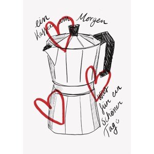 Ilustrace Kaffee am Morgen, Athene Fritsch, 26.7 × 40 cm