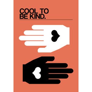 Ilustrace Cool To Be Kind Salmon, Frances Collett, 30 × 40 cm