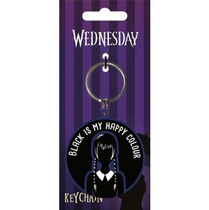 Klíčenka Wednesday - Black Is My Happy Colour
