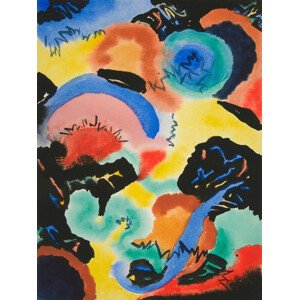 Obrazová reprodukce Abstract Composition, Fritz Stuckenberg, 30 × 40 cm