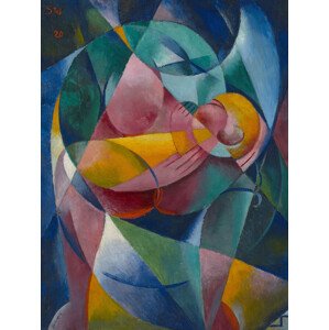 Obrazová reprodukce Mother & Child, Fritz Stuckenberg, 30 × 40 cm