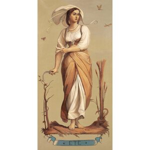 Ilustrace Summer, 1873 (The Four Seasons / Vintage Art) - Joseph Felon, 20 × 40 cm