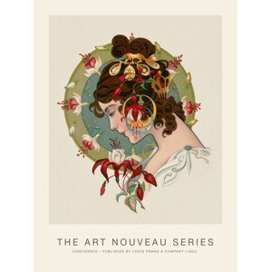 Obrazová reprodukce Confidence (Beautiful Gypsy Woman / Golden) - Alphonse Mucha, 30 × 40 cm