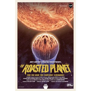 Ilustrace The Roasted Planet (Retro Movie) - Space Series (NASA), 26.7 × 40 cm