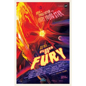 Ilustrace Flares of Fury (Retro Movie) - Space Series (NASA), 26.7 × 40 cm