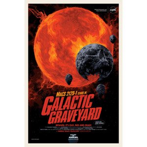 Ilustrace Galactic Graveyard (Retro Movie) - Space Series (NASA), 26.7 × 40 cm