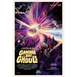 Ilustrace Gamma Ray Ghouls (Retro Movie) - Space Series (NASA), 26.7 × 40 cm