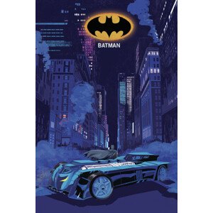 Umělecký tisk Batman - Night Batmobil, 26.7 × 40 cm