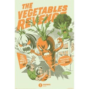 Plakát, Obraz - Ilustrata - The Vegetables Revenge, 61 × 91.5 cm