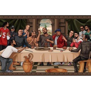 Plakát, Obraz - The Last Supper Of Hip Hop, 91.5 × 61 cm