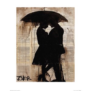 Umělecký tisk Loui Jover - Rain Lovers, 40 × 50 cm