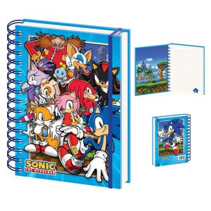 Zápisník Sonic: The Hedgehog - Green Hill Zone Gang, A5