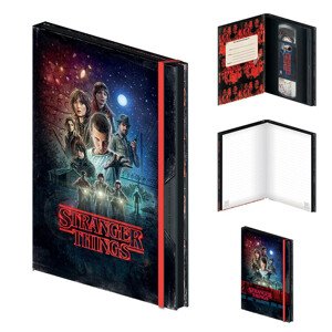 Zápisník Stranger Things: Seasin 1 - VHS, A5