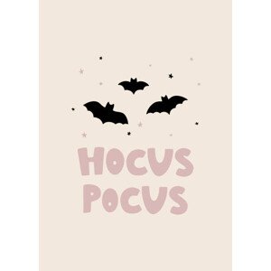 Ilustrace Halloween card with festive elements, The simple blues, 30 × 40 cm