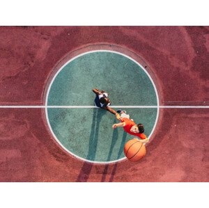 Fotografie Two friends are jumping to take, FilippoBacci, 40 × 30 cm