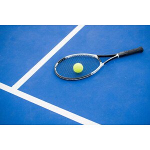 Fotografie Tennis Concept on Blue, SeventyFour, 40 × 26.7 cm