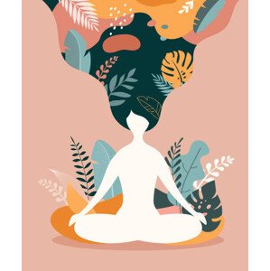 Ilustrace Mindfulness, meditation and yoga background in, ma_rish, 33.5 × 40 cm