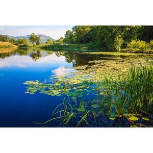 Fotografie Long Pond, Maine, deep blue water, dszc, 40 × 26.7 cm
