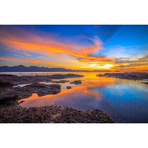 Fotografie Sea and sky in sun set time, somnuk krobkum, 40 × 26.7 cm