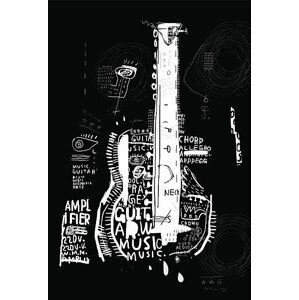 Ilustrace Guitar, dimapf, 26.7 × 40 cm