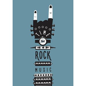 Ilustrace Rock hand, ne2pi, 30 × 40 cm