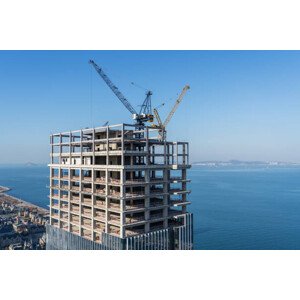 Fotografie Aerial view of Working Construction Site, zhengshun tang, 40 × 26.7 cm