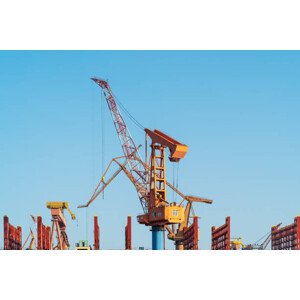 Fotografie Low angle view of construction site., zhengshun tang, 40 × 26.7 cm