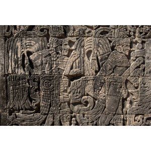 Fotografie Stone relief carvings at the Mayan, Kevin Trimmer, 40 × 26.7 cm