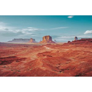 Ilustrace Monument Valley during a sunny day, FilippoBacci, 40 × 26.7 cm