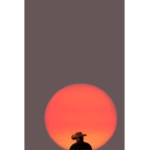Ilustrace Cowboy at sunrise., Grant Faint, 26.7 × 40 cm