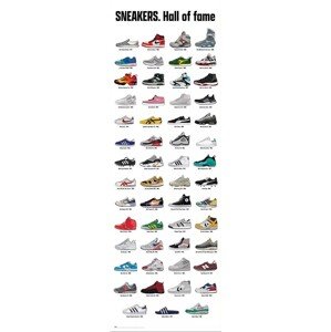 Plakát, Obraz - Sneakers - Hall of Fame, 53 × 158 cm