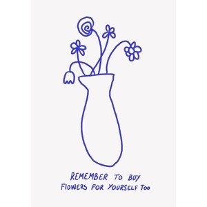 Ilustrace Buy Flowers for Yourself, Athene Fritsch, 26.7 × 40 cm
