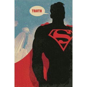 Umělecký tisk Superman Core - Truth, 26.7 × 40 cm