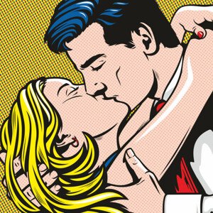 Ilustrace Loving Embrace, jameslee1, 40 × 40 cm