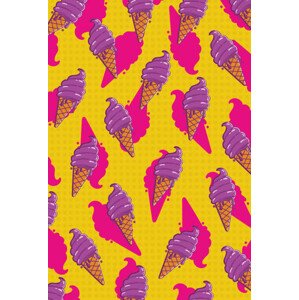 Ilustrace Pop Art Ice Cream Cartoon, LucidSurf, 26.7 × 40 cm