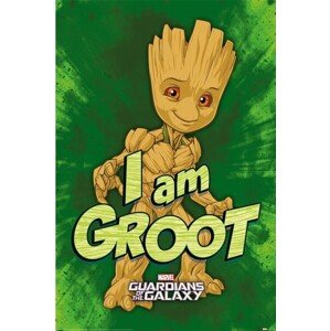 Plakát, Obraz - Guardians of the Galaxy - I am Groot, 61 × 91.5 cm