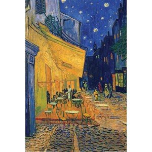 Plakát, Obraz - Kavárna Terasa v noci, Vincent van Gogh, 61 × 91.5 cm