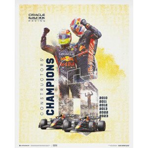 Umělecký tisk Oracle Red Bull Racing - F1® World Constructors' Champions - 2023, Automobilist, 40 × 50 cm