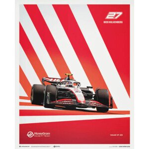 Umělecký tisk MoneyGram Haas F1 Team - Nico Hulkenberg - 2023, Automobilist, 40 × 50 cm